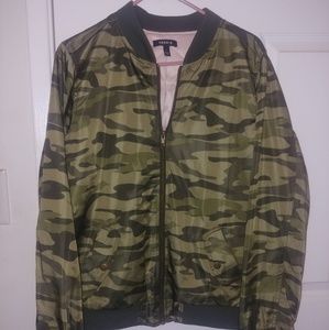 Womens Camo Bomber Jacket